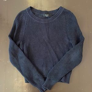 brass navy sweater